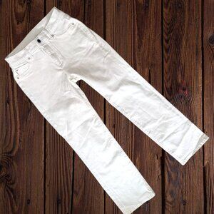 DL1961 Mara White Straight Leg Mid Rise Stretch Denim Jeans Women's 27 / 4